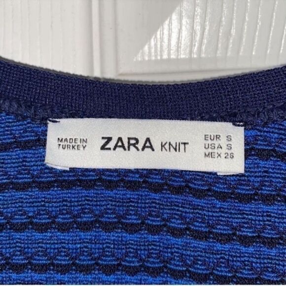 Zara Black & Blue Knit Cardigan(Size Small) - Picture 8 of 8